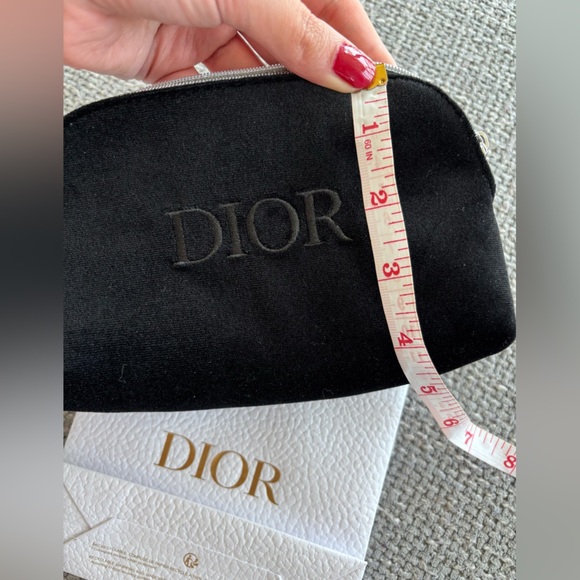 Dior  Black Velour Clutch Cosmetic Pouch Limited Edition VIP Gift Brand New - Picture 6 of 7